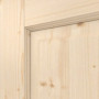 Detailansicht der Fräsung von Typ 6002-B-LA Fichte Massivholz Innentür - Radex