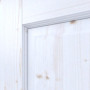 Detailansicht der Fräsung von Typ 6002-B-LA SPR 62 Fichte weiß pigmentiert Massivholz Innentür - Radex