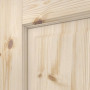 Detailansicht der Fräsung von Typ 6002-LA Kiefer Massivholz Innentür - Radex