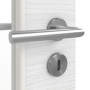 Detailansicht der Oberfläche von LEBO Innentür Strukturiert Weiß ähnl. RAL 9016 Versio mit Lichtausschnitt LA 11