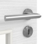 Detailansicht der Oberfläche von LEBO Innentür Strukturiert Weiß ähnl. RAL 9016 Versio mit Lichtausschnitt LA 9