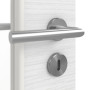 Detailansicht der Oberfläche von LEBO Innentür Strukturiert Weiß ähnl. RAL 9016 Versio mit Lichtausschnitt LA-DIN