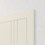 Detailansicht der Tür von Innentür-Set Linea 01 LA-02 reverse Weißlack mit Zarge und Drücker