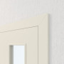 Detailansicht der Tür von Innentür-Set Linea 02 LA-02 reverse Weißlack mit Zarge und Drücker