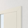 Detailansicht der Tür von Innentür-Set Linea 04 LA-04 reverse Weißlack mit Zarge und Drücker