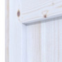Detailansicht der Fräsung von Loft ZZ Fichte weiß pigmentiert Massivholz Innentür - Radex