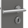 Detailansicht der Oberfläche von HÖRMANN Innentür Rail 2 Staubgrau RAL 7037 Duradecor DesignLine