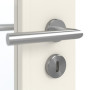 Detailansicht der Oberfläche von GARANT Zimmertür Riva RI11 Weißlack mit Lichtausschnitt LA-2
