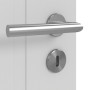 Detailansicht der Oberfläche von JELD-WEN Innentür Shape 3F Nickelgrau ähnlich RAL 7047 ExpertLack