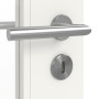 Detailansicht der Oberfläche von JELD-WEN Innentür Shape 1F Brillantweiß ähnlich RAL 9016 ExpertLack mit Lichtausschnitt LA-1G