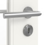 Detailansicht der Oberfläche von JELD-WEN Innentür Shape 4FS Brillantweiß ähnlich RAL 9016 ExpertLack mit Lichtausschnitt LA-2G