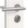 Detailansicht der Oberfläche von JELD-WEN Innentür Shape 3FG Brillantweiß ähnlich RAL 9016 ExpertLack mit Lichtausschnitt LA-3G