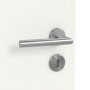 Detailansicht der Oberfläche von JELD-WEN Innentür Shape Zero Brillantweiß ähnlich RAL 9016 ExpertLack mit Lichtausschnitt LÖ-72