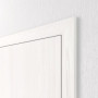 Detailansicht der geschlossenen Tür von Innentür-Set Gebürstetes Weiß ProLine Duradecor stumpfeinschlagend mit Zarge und Drücker - Hörmann