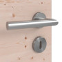 Detailansicht der Oberfläche von Innentür-Set Massivholztür TG-1 Fichte astig quer mit Zarge und Drücker