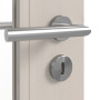 Detailansicht der Oberfläche von Innentür TM-32 Fichte astig weiß pigmentiert Massivholz
