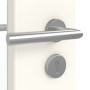 Detailansicht der Oberfläche von GARANT Objektinnentür 0105-60 Pearl White CePaL mit Lichtausschnitt LA-DIN