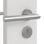 Detailansicht der Oberfläche von GARANT Objektinnentür 0160-60 Silver Grey CePaL mit Lichtausschnitt LA-DIN