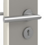 Detailansicht der Oberfläche von GARANT Objektinnentür U12115SD Platingrau GHK08 mit Lichtausschnitt LA-DIN