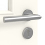 Detailansicht der Oberfläche von GARANT Objektinnentür 0105-60 Pearl White CePaL mit Lichtausschnitt LA-11
