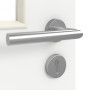 Detailansicht der Oberfläche von GARANT Objektinnentür D354-60 Designer White Resopal mit Lichtausschnitt LA-11
