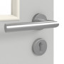 Detailansicht der Oberfläche von GARANT Objektinnentür D92-60 Dove Grey Resopal mit Lichtausschnitt LA-11