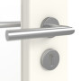 Detailansicht der Oberfläche von GARANT Objektinnentür 0105-60 Pearl White CePaL mit Lichtausschnitt LA-3