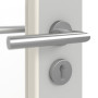 Detailansicht der Oberfläche von GARANT Objektinnentür D92-60 Dove Grey Resopal mit Lichtausschnitt LA-3