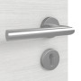 Detailansicht der Oberfläche von GARANT Objektinnentür Quer Authentic Grigio GCK08 mit Lichtausschnitt LA-4 mittig