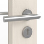 Detailansicht der Oberfläche von GARANT Objektinnentür Authentic Perl GCK08 mit Lichtausschnitt LA-4 schlossseitig