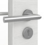 Detailansicht der Oberfläche von GARANT Objektinnentür Quer Authentic Grigio GCK08 mit Lichtausschnitt LA-4 schlossseitig