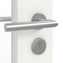 Detailansicht der Oberfläche von GARANT Objektinnentür Authentic Bianco CePaL mit Lichtausschnitt LA-5 schlossseitig