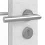 Detailansicht der Oberfläche von GARANT Objektinnentür Quer Authentic Grigio GCK08 mit Lichtausschnitt LA-5 schlossseitig