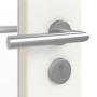 Detailansicht der Oberfläche von GARANT Objektinnentür Weißlack 9016 GHK08 mit Lichtausschnitt LA-5 schlossseitig