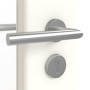 Detailansicht der Oberfläche von GARANT Objektinnentür U11026SD Kristallweiß GHK08 mit Lichtausschnitt LA-5 schlossseitig