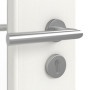 Detailansicht der Oberfläche von GARANT Objektinnentür Authentic Bianco CePaL mit Lichtausschnitt LA-6