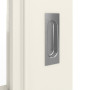 Detailansicht der Oberfläche von GARANT Schiebetür Amrum Weißlack mit Lichtausschnitt ASL2 Sprosse SP2