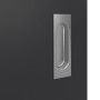 Detailansicht der Oberfläche von GARANT Schiebetür Aura 832 Matt RAL 9005 G-TEC