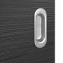 Detailansicht der Oberfläche von HÖRMANN Schiebetür Schiefer Schwarz Duradecor Proline Concepto mit Lichtausschnitt LA 10