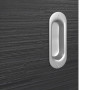 Detailansicht der Oberfläche von HÖRMANN Schiebetür Schiefer Schwarz Duradecor Proline Concepto mit Lichtausschnitt LA 24