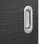 Detailansicht der Oberfläche von HÖRMANN Schiebetür Schiefer Schwarz Duradecor Proline Concepto mit Lichtausschnitt LA 5