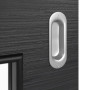 Detailansicht der Oberfläche von HÖRMANN Schiebetür Schiefer Schwarz Duradecor Proline Concepto mit Lichtausschnitt LA 9