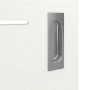 Detailansicht der Oberfläche von GARANT Schiebetür Corona 731 Quer Authentic Bianco CePaL 
