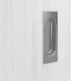 Detailansicht der Oberfläche von GARANT Schiebetür Corona 833 Authentic Grigio CePaL mit Lichtausschnitt LA-4 mittig