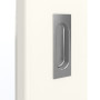 Detailansicht der Oberfläche von GARANT Schiebetür Corona 834 Pearl White CePaL mit Lichtausschnitt LA-4 schlossseitig