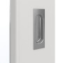 Detailansicht der Oberfläche von GARANT Schiebetür Corona 834 Silver Grey CePaL mit Lichtausschnitt LA-4 schlossseitig