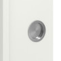Detailansicht der Oberfläche von WESTAG Schiebetür Sira Weiß ähnl. RAL 9003 Westalack Soft mit Lichtausschnitt LA-1D schlossseitig