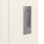 Detailansicht der Oberfläche von GARANT Schiebetür Milano Weißlack mit Lichtausschnitt ML1 Sprosse SP4