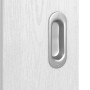 Detailansicht der Oberfläche von HÖRMANN Schiebetür Rail 2 Eiche Weiß Duradecor DesignLine