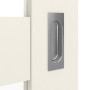 Detailansicht der Oberfläche von GARANT Schiebetür Sylt Weißlack 9010 CePaL mit Lichtausschnitt STL4/4